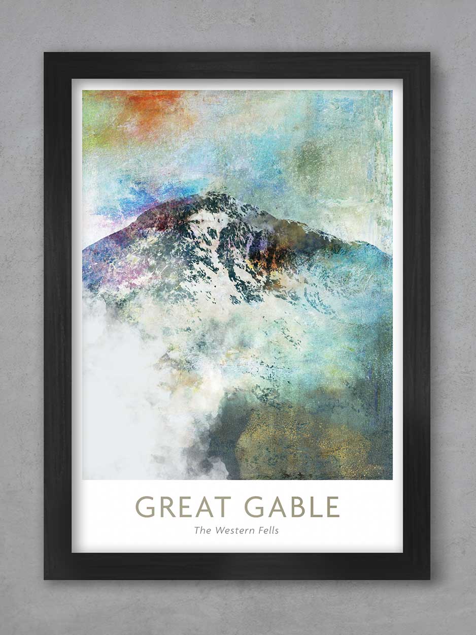 Great Gable Abstract - Lake District Print
