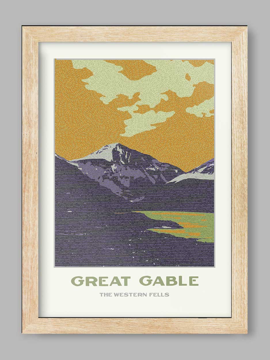 Great Gable The Western Fells - Lakes District Print