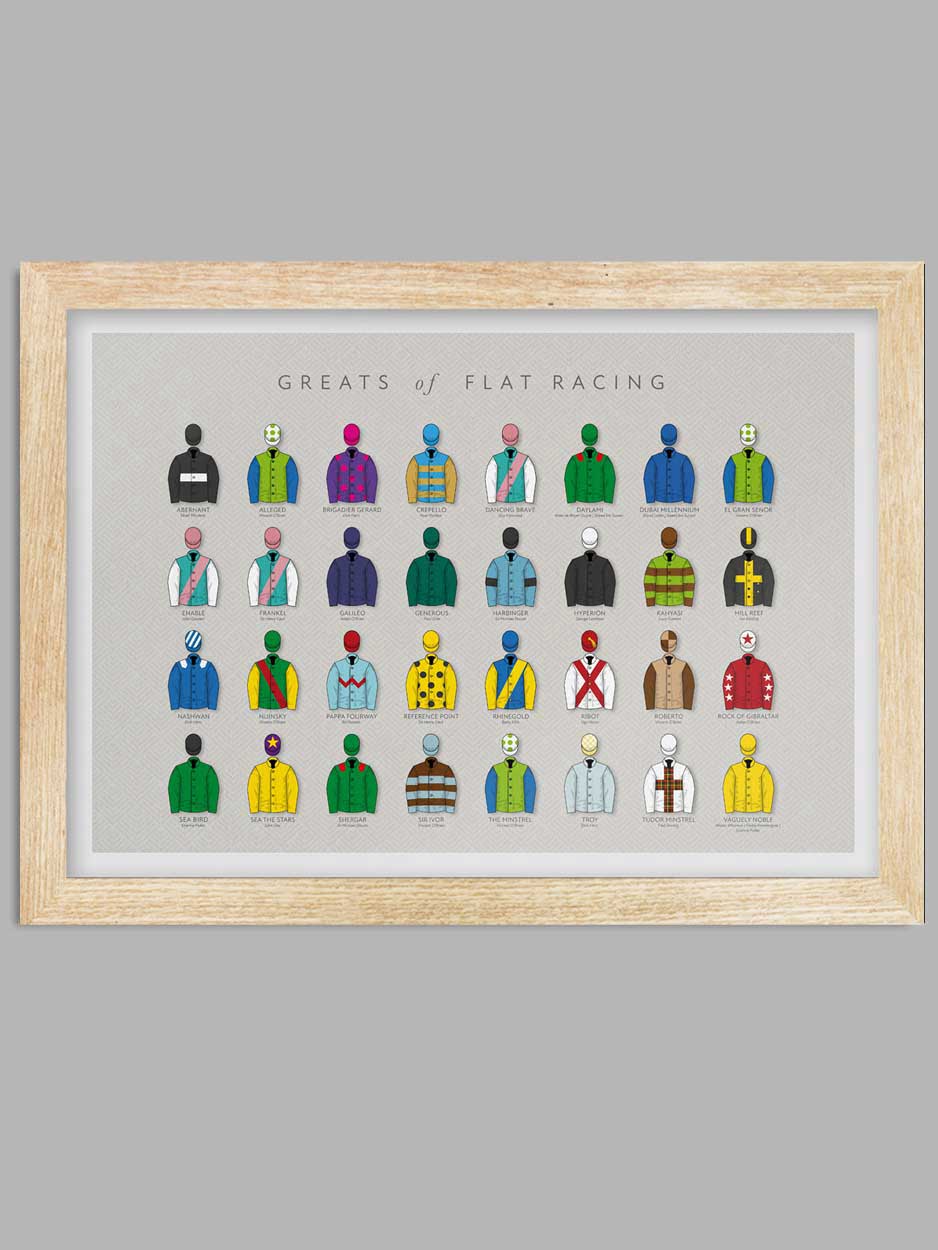 Greats Of The Flats - Horse Racing Print