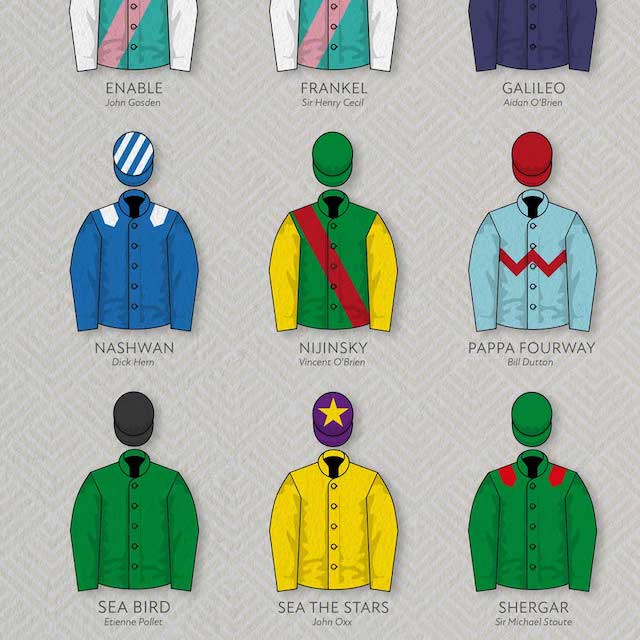 Greats Of The Flats - Horse Racing Print