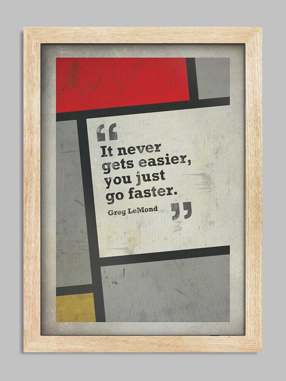 Greg LeMond Quote - Cycling Print