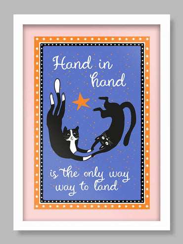 Hand in Hand - Poster Print