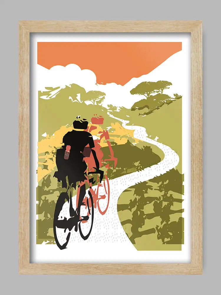 Head In The Clouds - Cycling Print