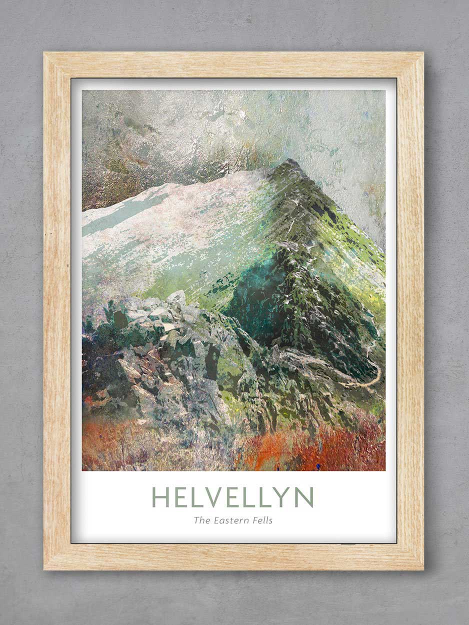 Helvellyn Abstract - Lake District Print
