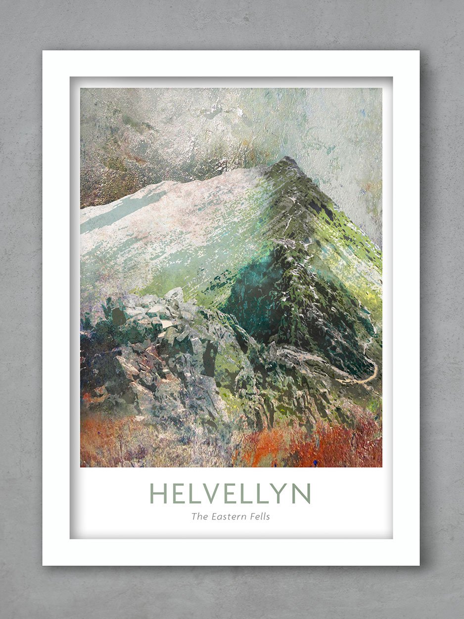 Helvellyn Abstract - Lake District Print