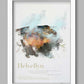 Helvellyn in Wainwright's Words - Lake District Poster Print