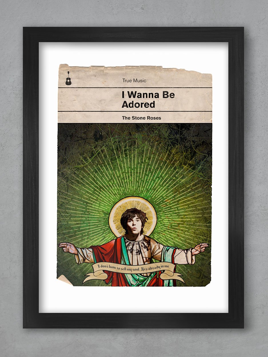 I Wanna Be Adored - Stone Roses Music Print