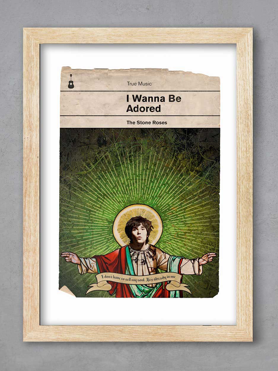 I Wanna Be Adored - Stone Roses Music Print