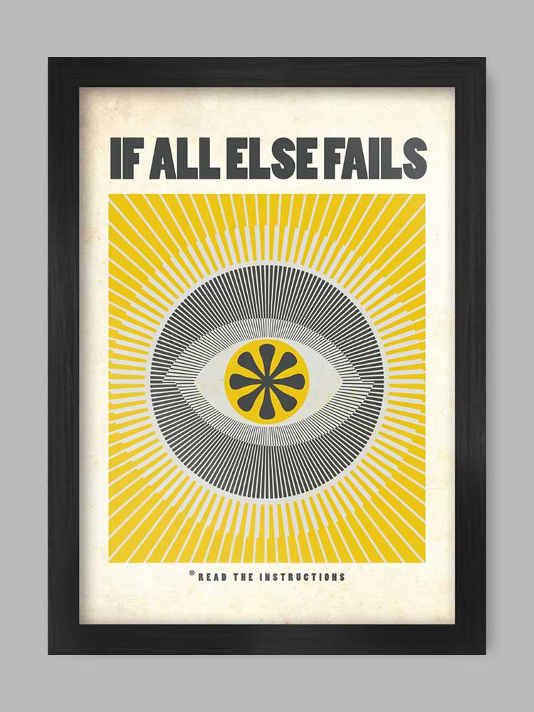 If All Else fails...Read The Instructions - Poster print