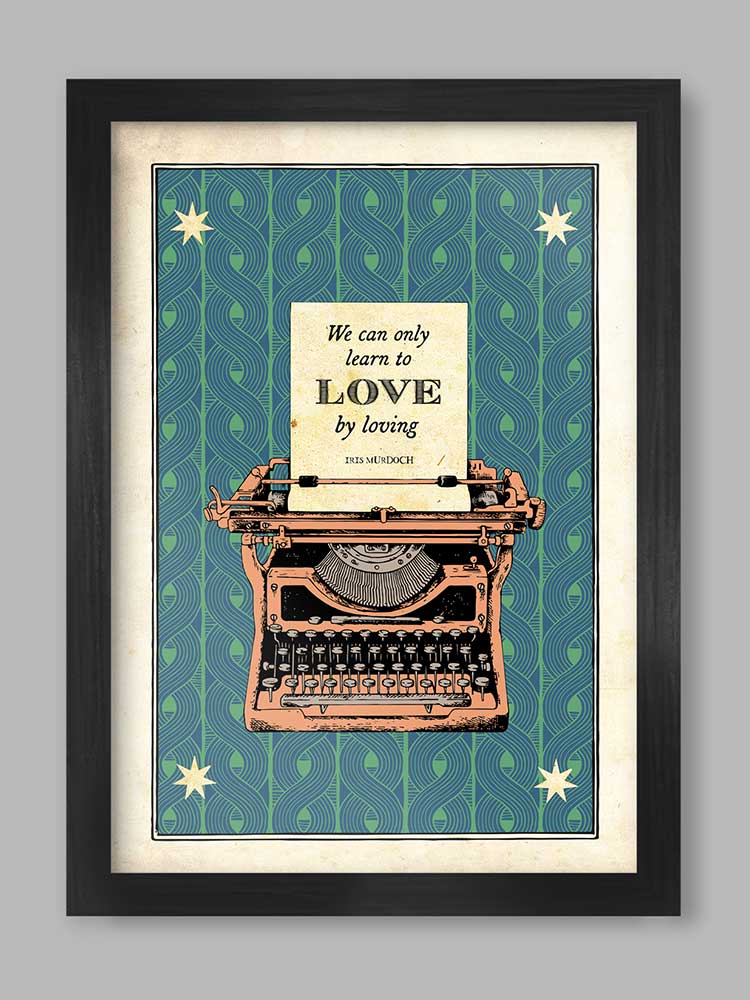 Iris Murdoch Literary Quote Print