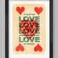 It Must Be Love Music Print