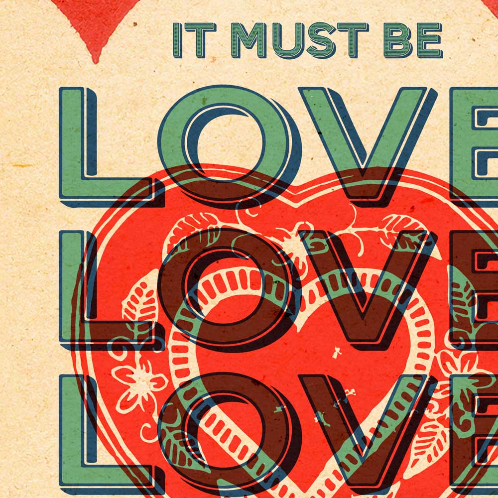 It Must Be Love - A4 Music Print