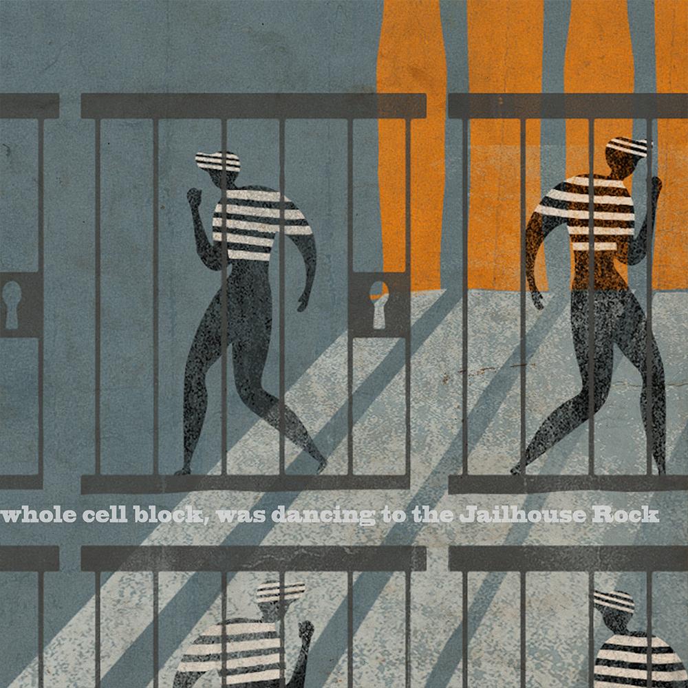 Jailhouse Rock - Elvis Music Print