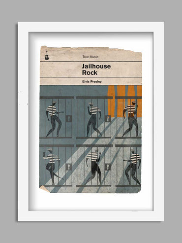 Jailhouse Rock - Elvis Book Jacket Print