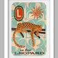 L is for Leopard - Poster Print
