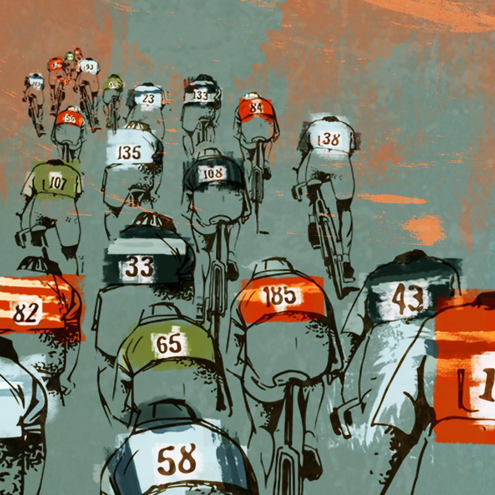 La Doyenne - Cycling Print