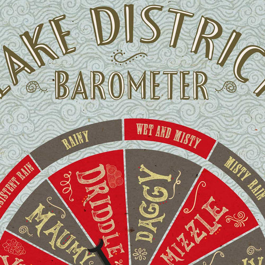 Lake District Barometer - A4 Poster print