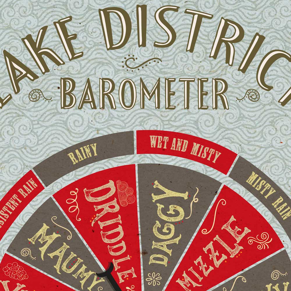 Lake District Barometer Print