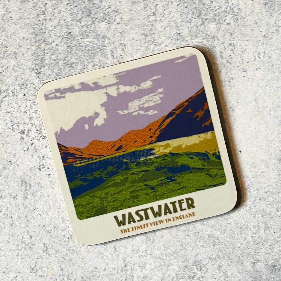 Lake District Views Coaster (Pack of 4 Sets) - Designed by The Northern Line