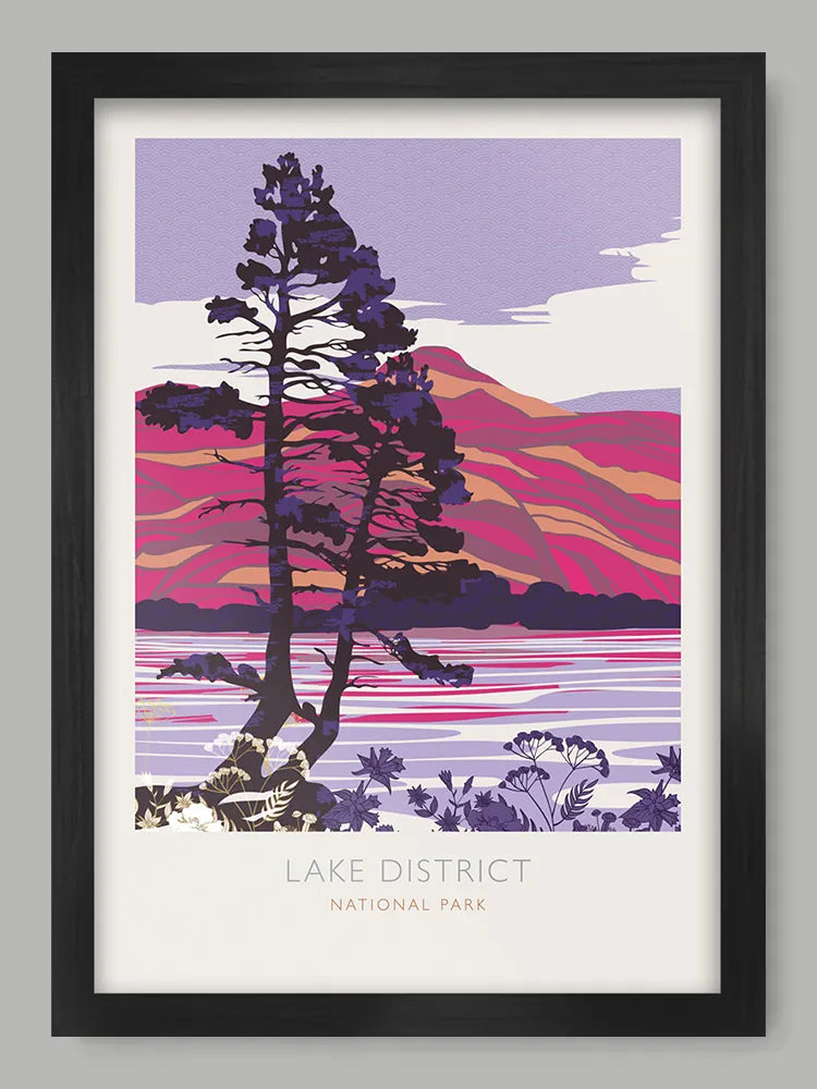 Lake District National Park - Lake District Poster Print. Established in 1951, the Lake District sits entirely within the county of Cumbria.