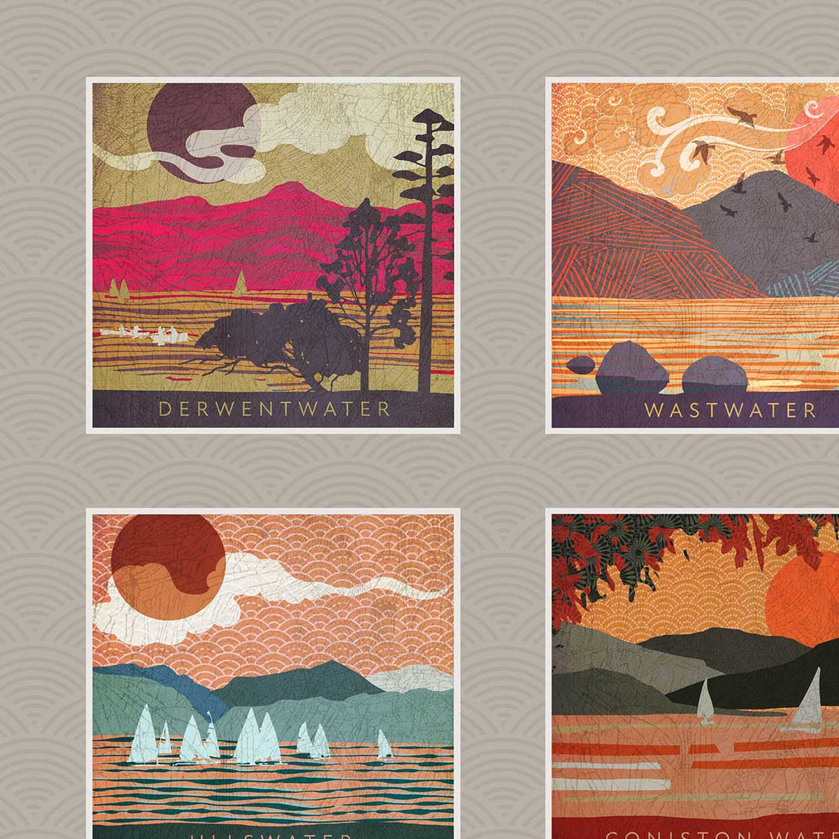 Lakes Montage - Lake District Print