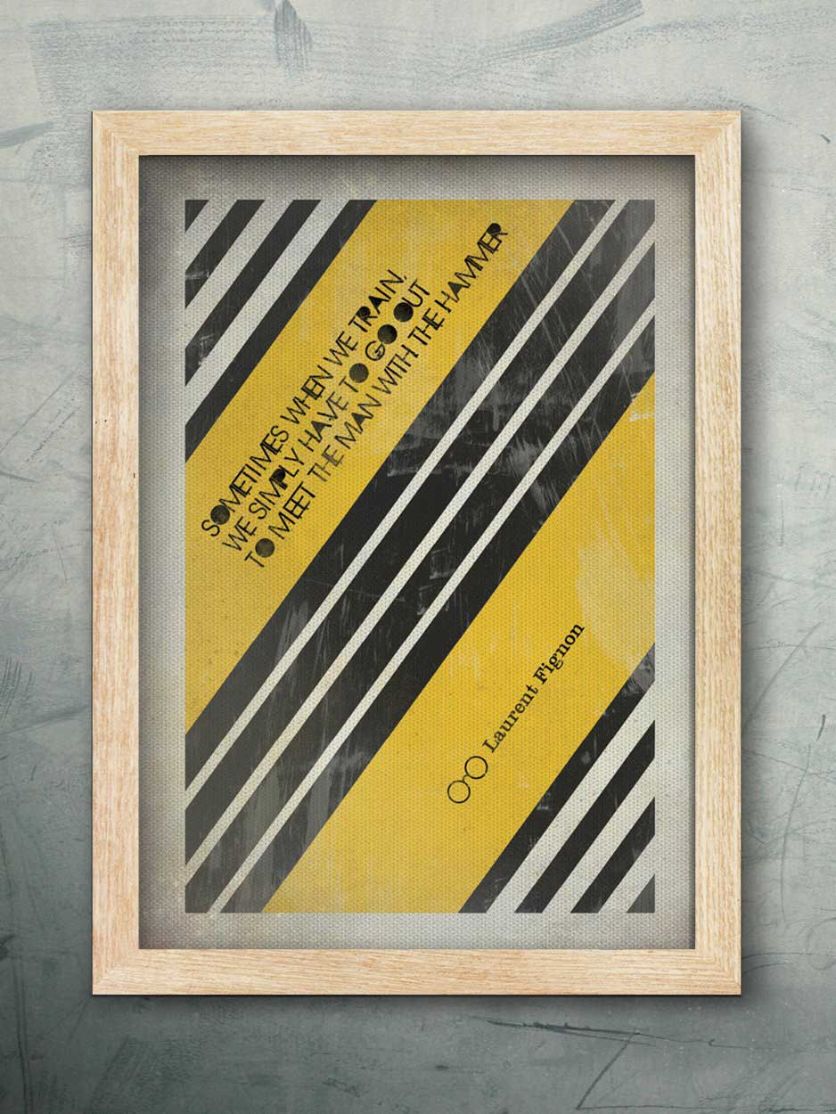 Laurent Fignon Quote - Cycling Print