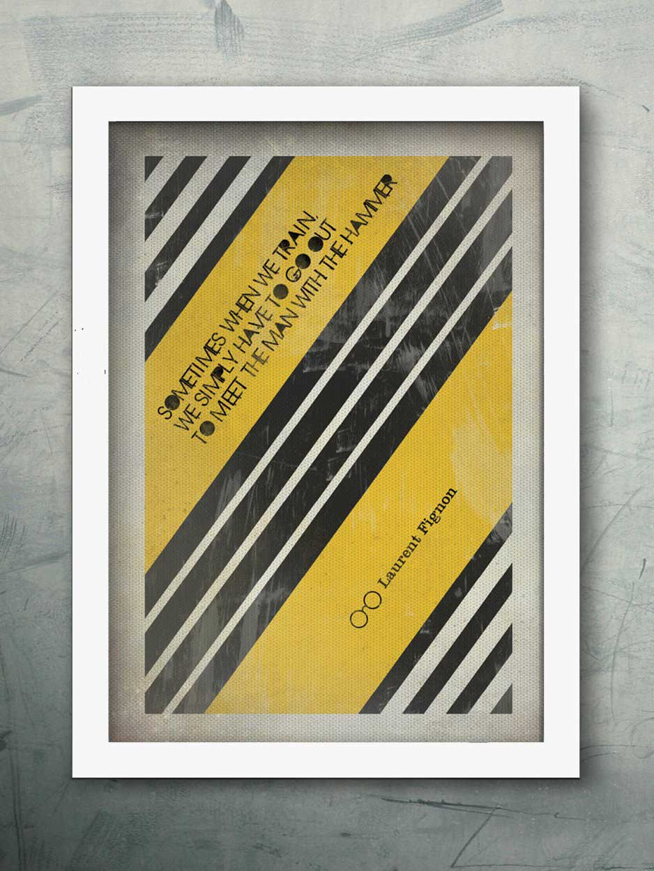 Laurent Fignon Quote - Cycling Print
