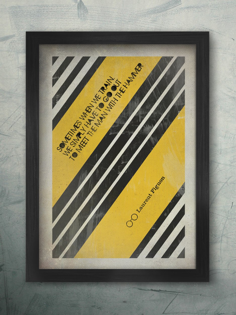 Laurent Fignon Quote - Cycling Print