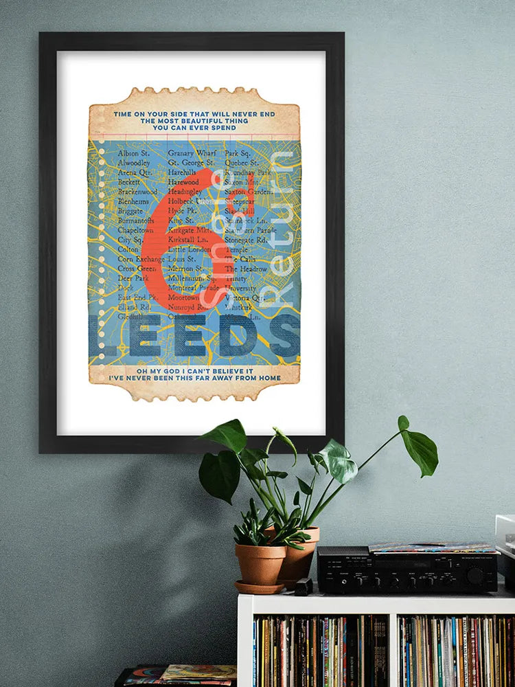 Leeds Ticket To Ride Print