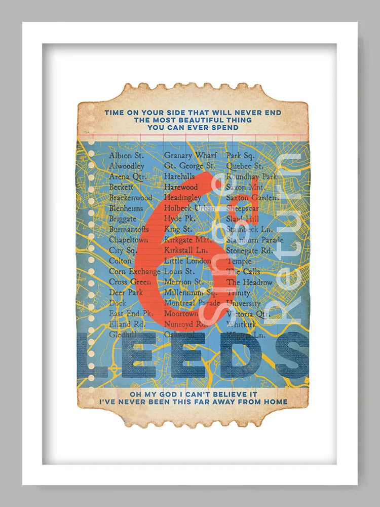Leeds Ticket To Ride Print