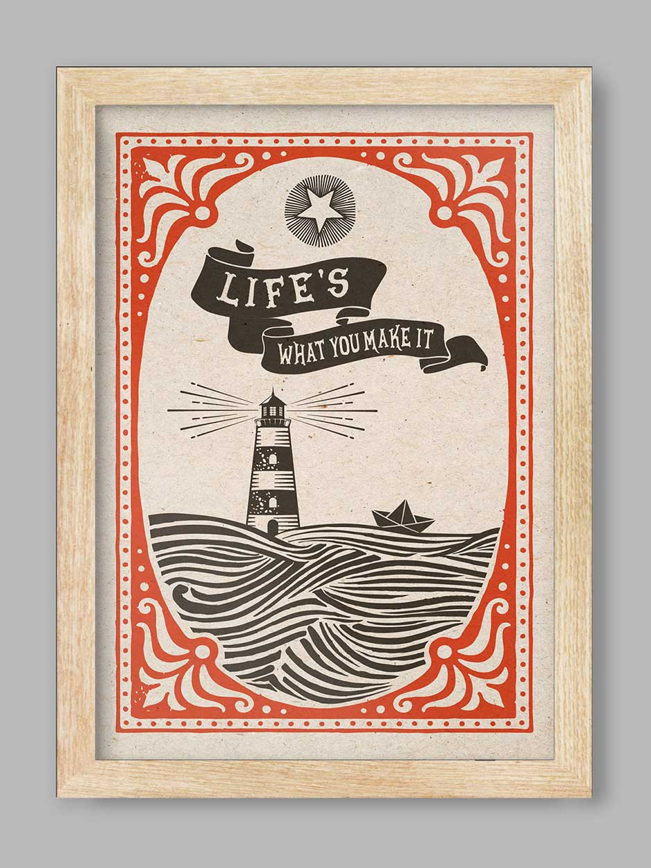 Life's What You Make It - Music Print
