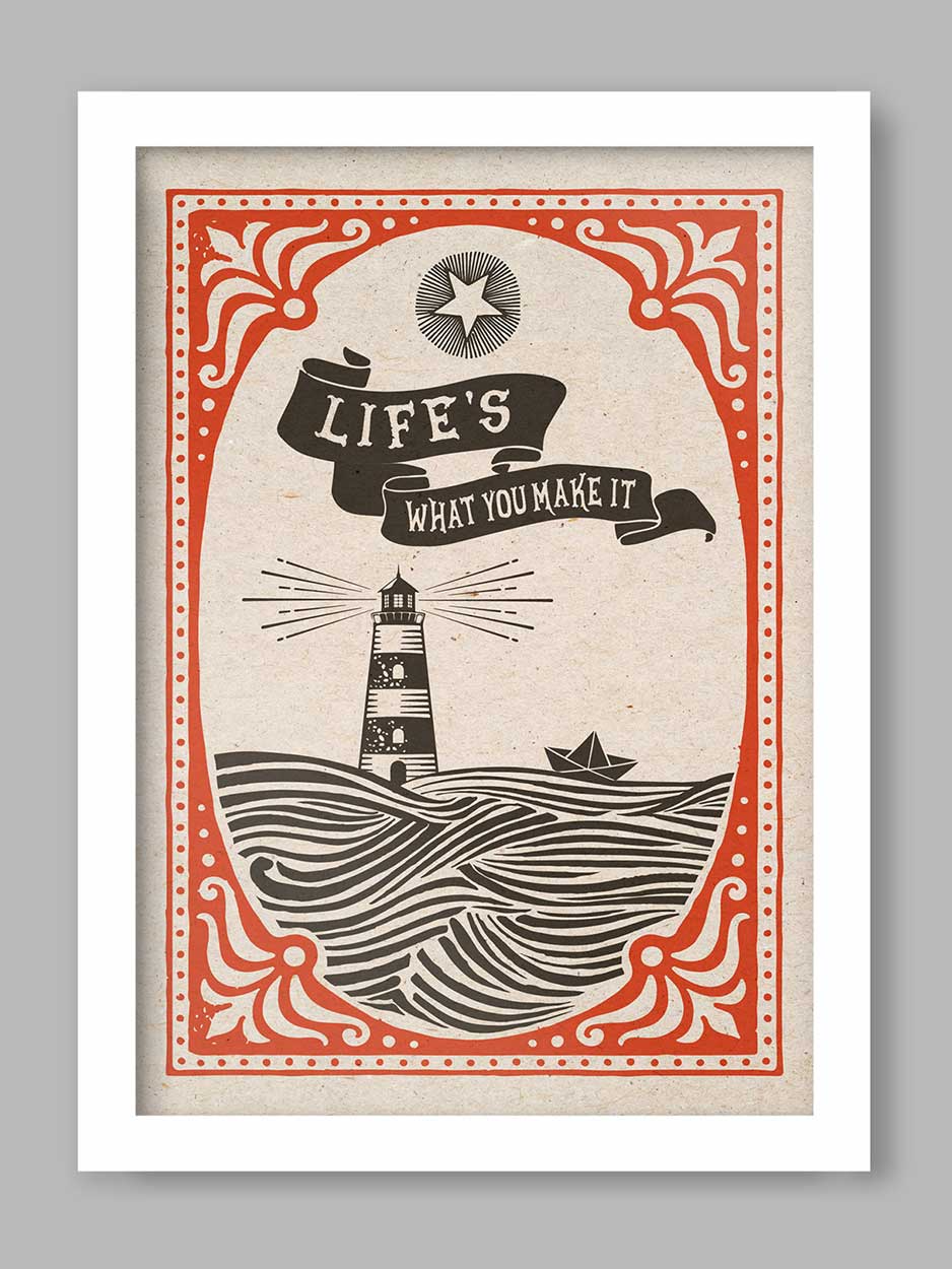 Life's What You Make It - Music Print