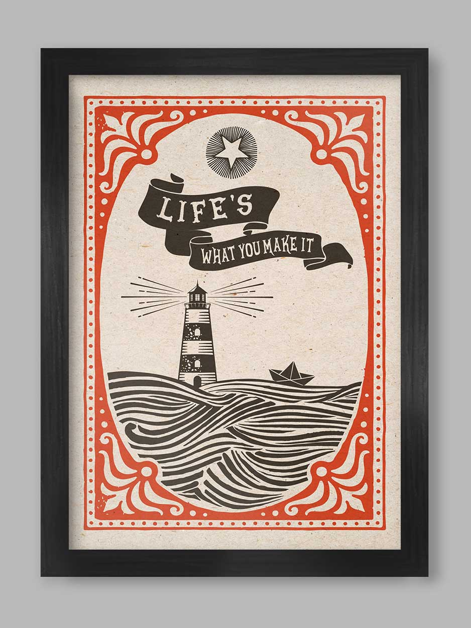 Life's What You Make It - Music Print