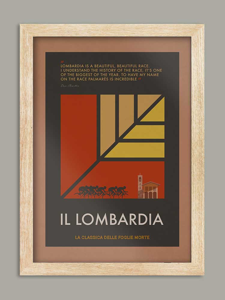 Lombardia, The Monuments - Cycling Print