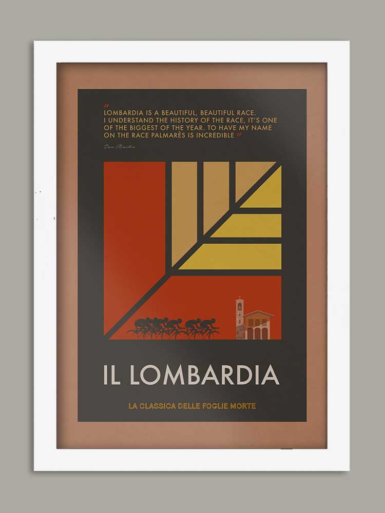 Lombardia, The Monuments - Cycling Print