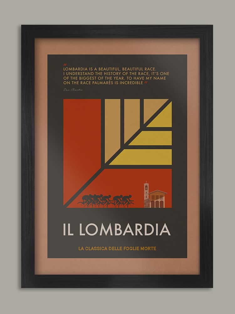 Lombardia, The Monuments - Cycling Print