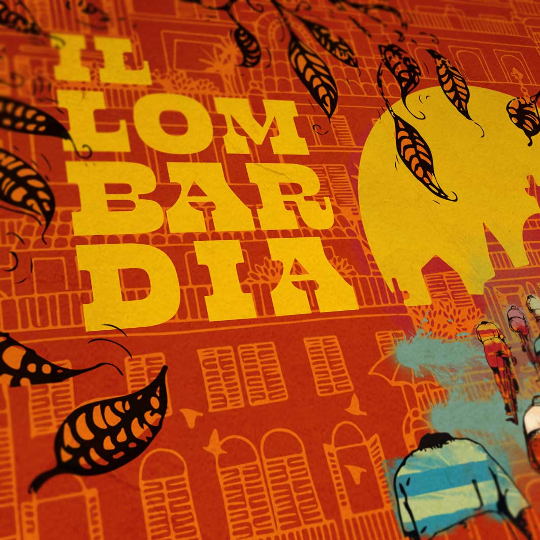 Lombardia, Race of the Falling Leaves - Cycling Print