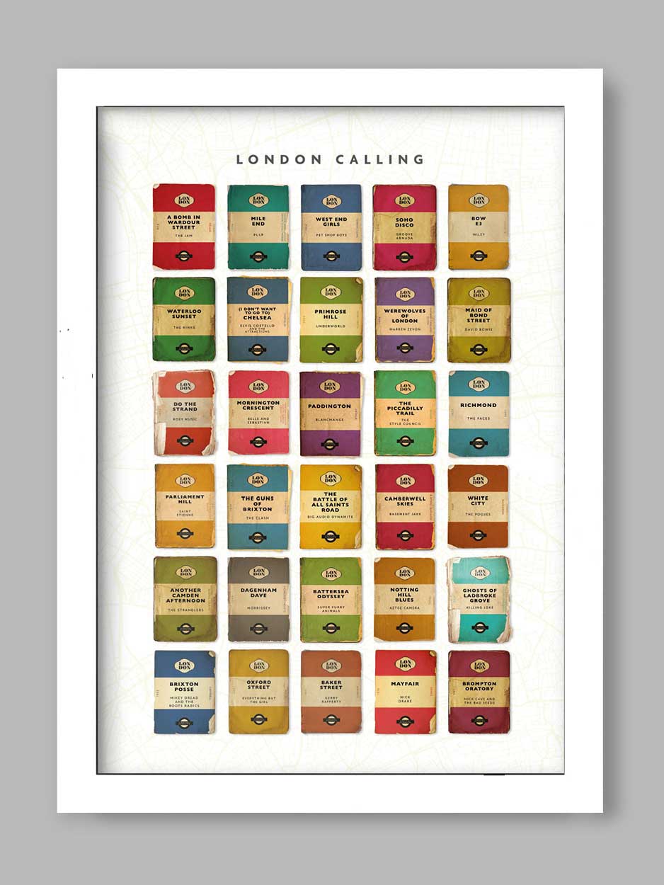 London Calling - Music Print