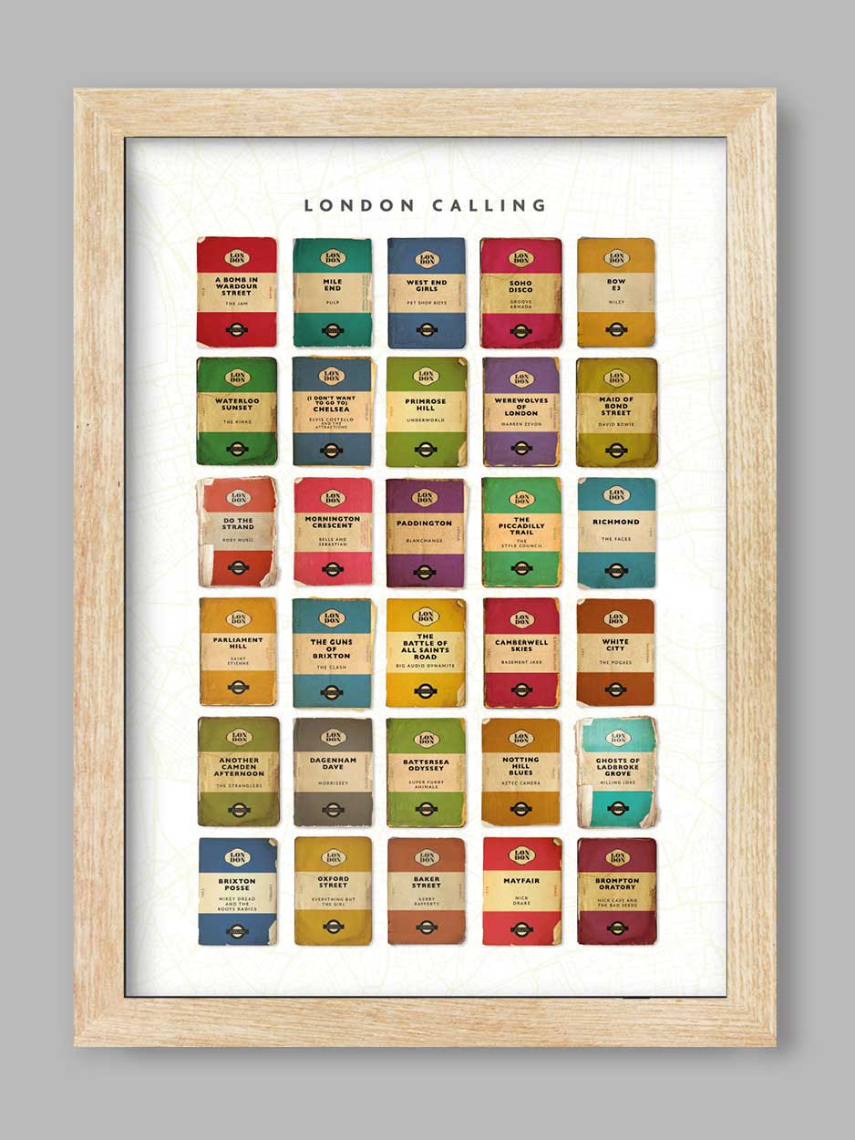 London Calling - Music Print