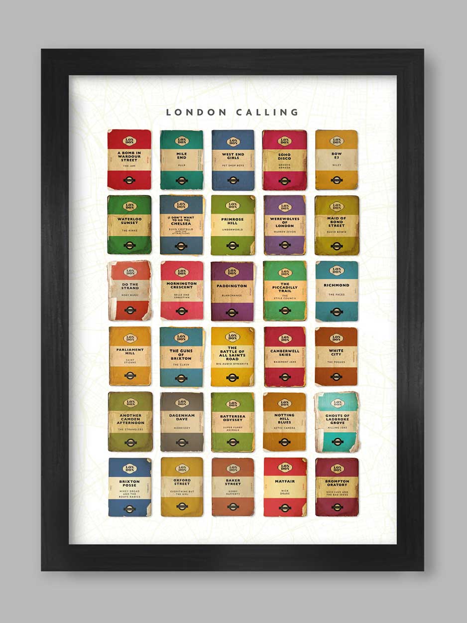 London Calling - Music Print