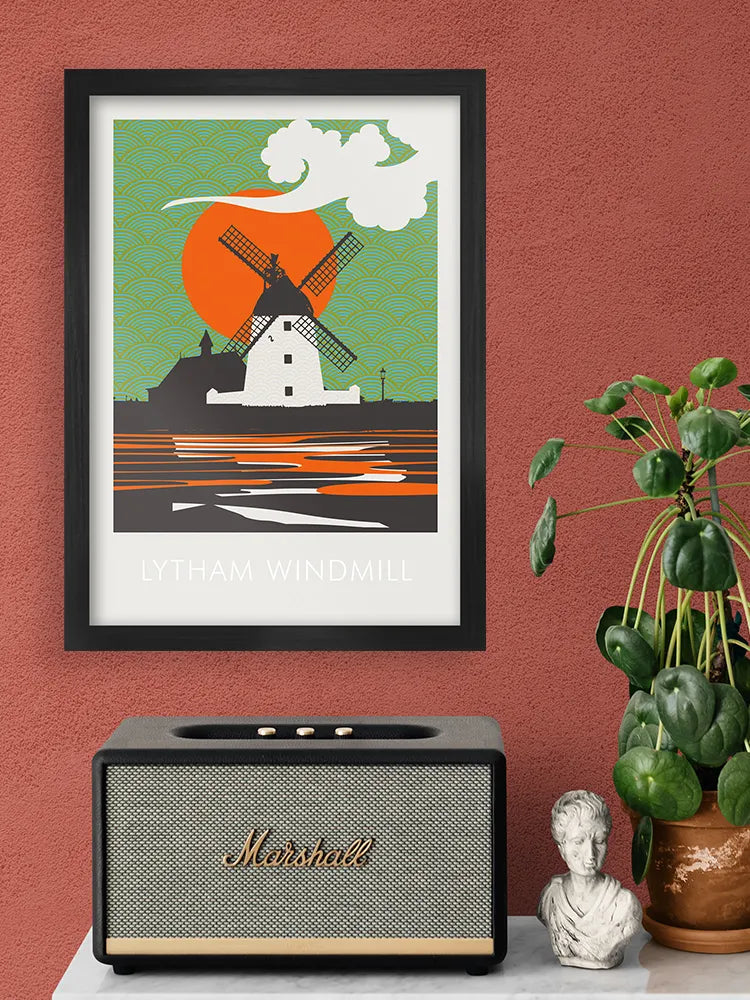 Lytham Windmill Print