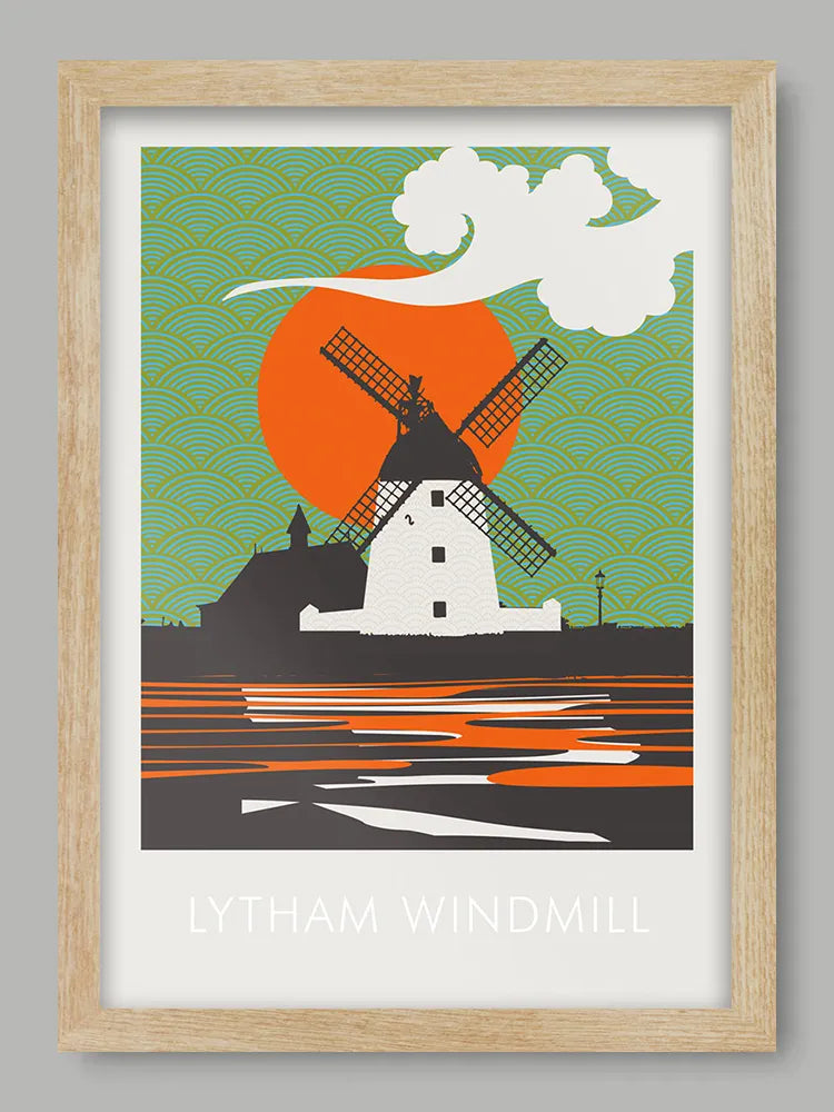 Lytham Windmill Print