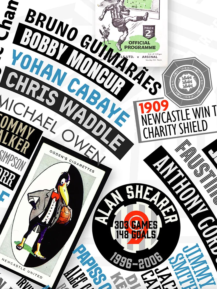 Magpies Wheel of Fame Poster Print