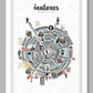 Magpies Wheel of Fame Poster Print