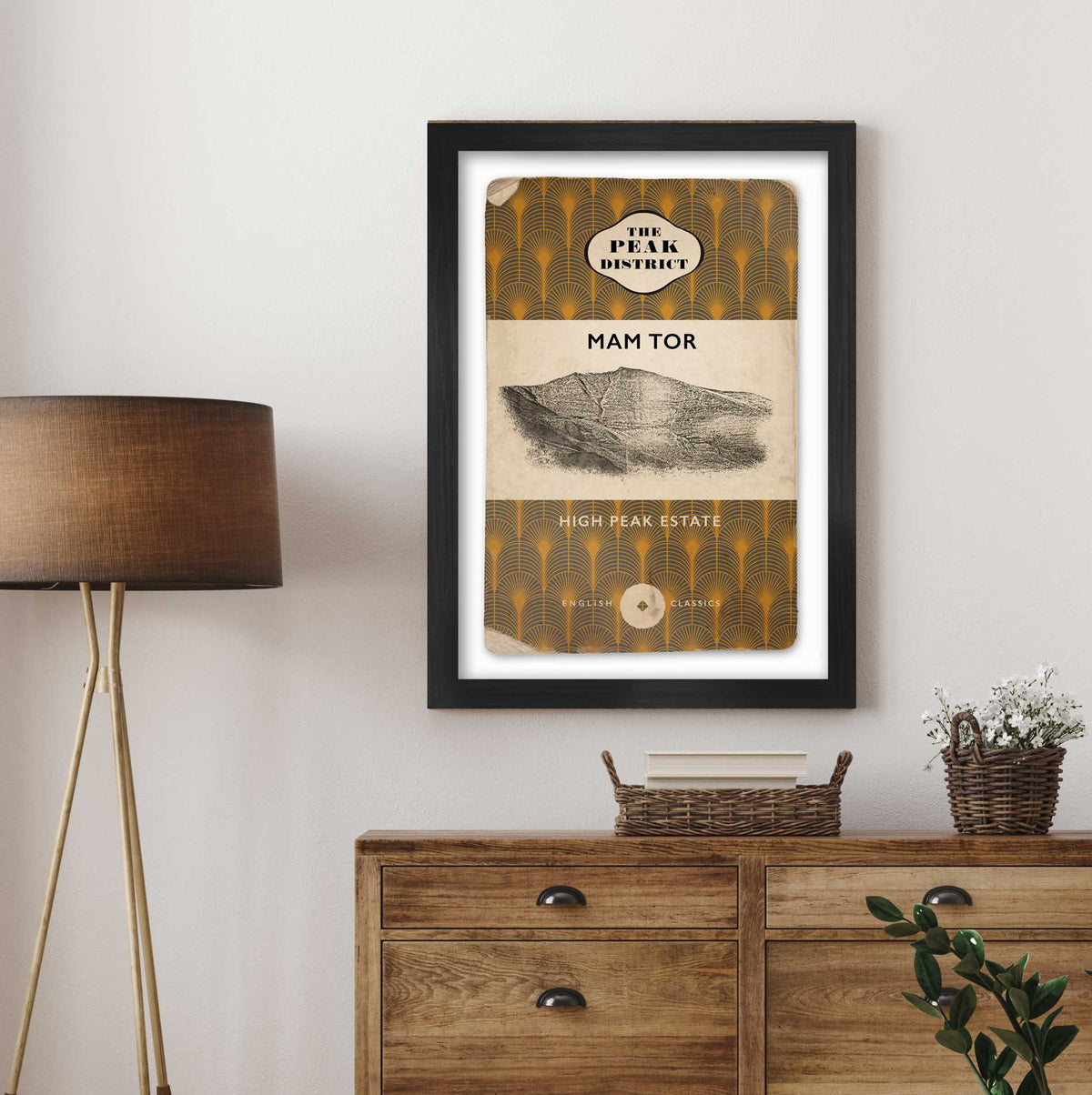 Mam Tor Vintage Print