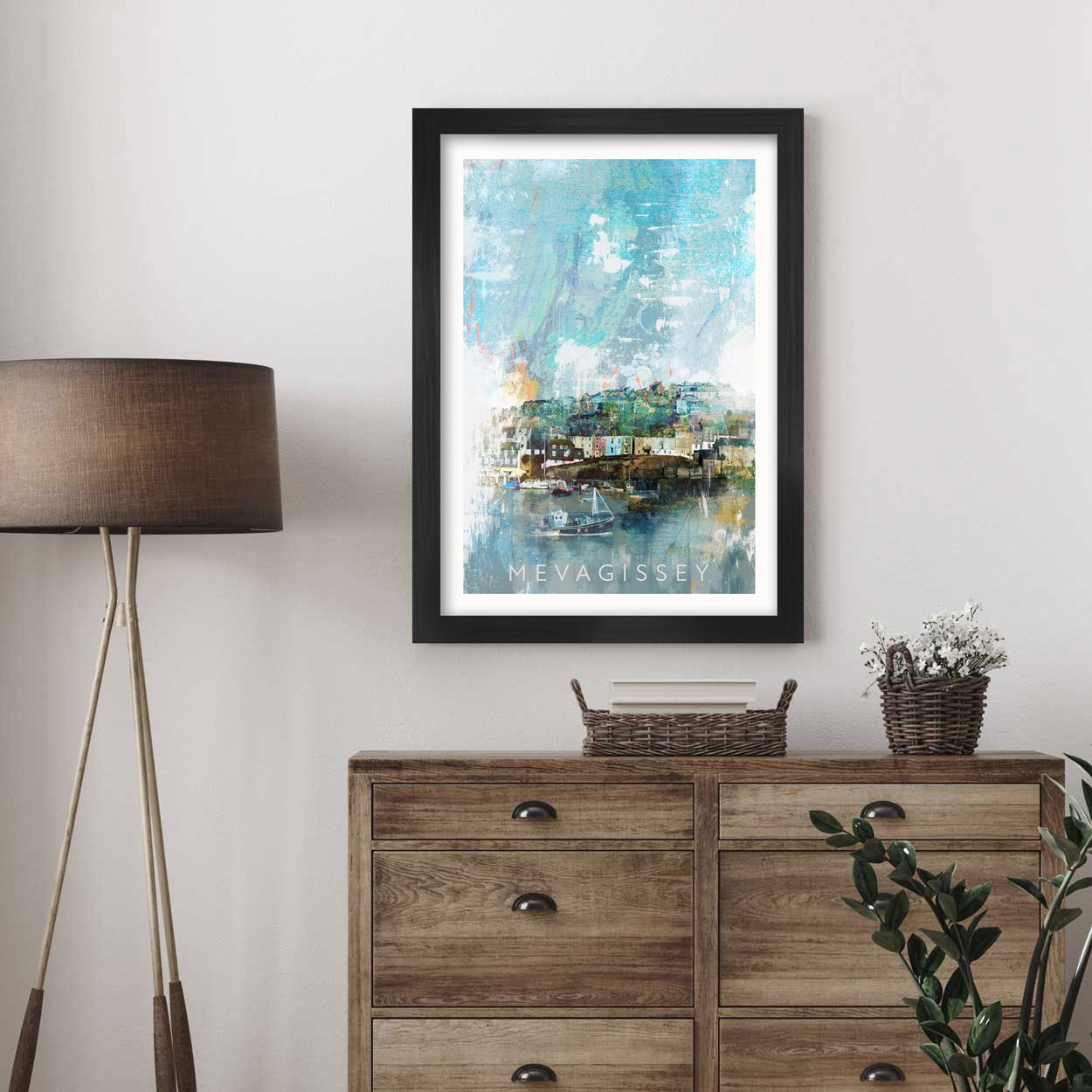 Mevagissey Harbour Print