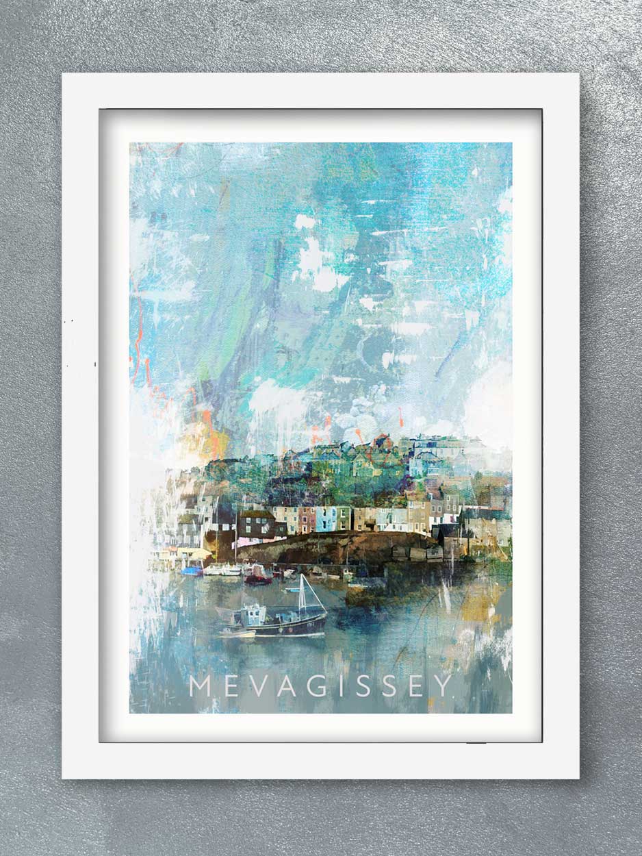Mevagissey Harbour Print