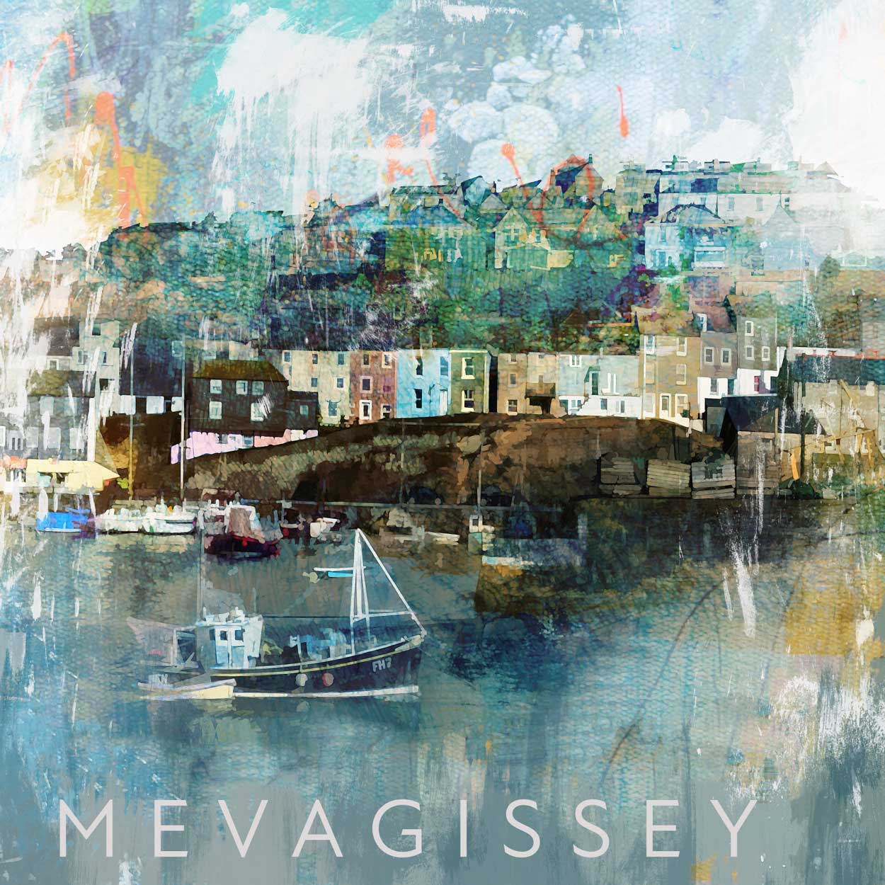 Mevagissey Harbour Print