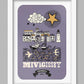 Mevagissey Retro - Poster Print