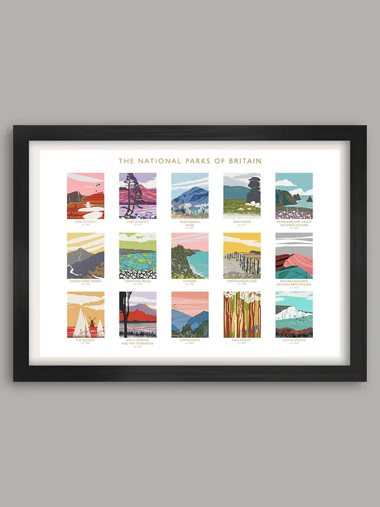 National Parks - Poster Print. A celebration of Britain's 15 National Parks.
